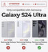 Dexnor for Samsung Galaxy S24 Ultra Case - Shockproof Rugged Case with Built-in Slide Camera Cover & Screen Protector