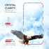 Screen Protector for 16 Pro Max, 2-Pack USA Flag & Black Frame, Tempered Glass Full Coverage