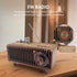 Retro Bluetooth Speaker, Vintage Radio with Natural Wood, 20W Dual Speakers Stereo, U Disk/TF Card/Aux Music Player,