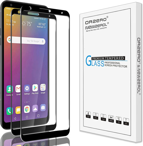 Orzero (2 Pack) Tempered Glass Screen Protector - Compatible for LG Stylo 5, Stylo 5v, HD Anti-Scratch