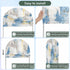 Jnbasdffb 7.2 Blue Gray Ombre Wedding Arch Cover, Stretchy Spandex Arch Backdrop Stand Covers FT, Vintage Abstract Art
