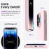 ORNARTO iPhone 14 Pro Max Case 6.7, Slim Liquid Silicone 3 Layers Full Covered Soft Gel Rubber, Chalk Pink