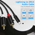 USB C to RCA Cable Audio Aux Adapter, Stereo Y Splitter for iPhone, iPad, iPod, 10FT for Power Amplifier & Home Theater