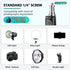 JEBUTU 6.6ft/2m Extendable Photography Light Stand, Adjustable Aluminum Light Tripod Stand for Travel, Reversible