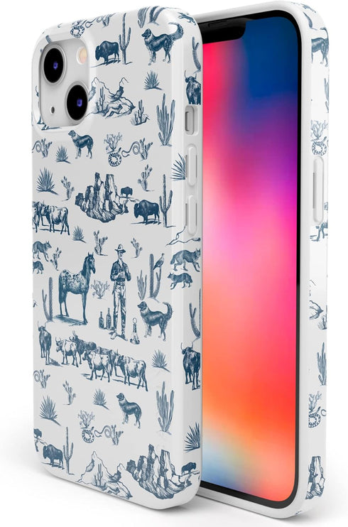Casely iPhone 13 Case, Compatible with MagSafe, Wild West Adventure Desert Western Design