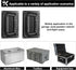 2Pcs Recessed Spring Loaded Speaker Handles, 5.1" x 3.15" Chest Cabinet Speaker Case Handles in Black