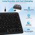 Bluetooth Keyboard, Ultra-Slim Wireless for iPad, Rechargeable Ergonomic Computer Keyboard for iOS, Android, Windows PC