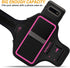 Armband for Samsung Galaxy S25+/S24+/S23+/S22+/S20+/S10+/S9+/S8+, Running Exercise Gym Bag with Key Holder (Pink)