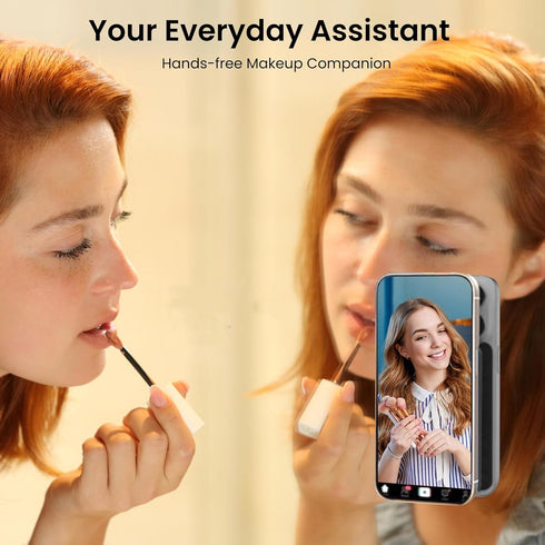 2 Pack Suction Cup Phone Case Mount, Double-Sided Silicon Sticky Stand for iPhone and Android