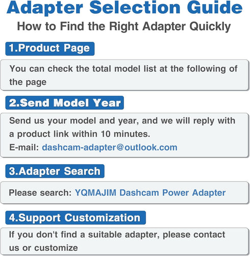 YQMAJIM Adapter,(5P Dimming DashCam Power TypeE) Compatible with Select Subaru with Auto Rearview Mirror, Built-in Hide