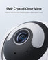 CYVIO 5MP 3K 2-Way Indoor WiFi Camera, Plug-in Security Camera with Wireless Connection, Video, Pan/Tilt, Audio, AI
