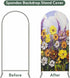 Jnbasdffb 7.2 Vintage Flowers Wedding Arch Cover,Stretchy Spandex Arch Backdrop Stand Covers FT,Spring Rustic Oil