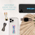 LOVEHANDLE Universal Phone Grip for Most Smartphones, Mini Tablets, Crystal Blush Design Elastic Strap with Blush Base