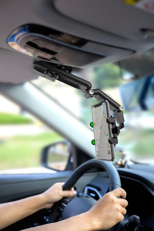 Temvue Car Photography Phone Mount Stabilizer, Universal Cell Phone Car Mount Metal Anti-Shake POV View for Navigation