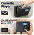 Hernido Cassette Player/MP3 Portable Tape Player, FM Radio/USB Digital Converter, Built-in Dual Stereo Speaker