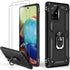 LUMARKE Galaxy A71 5G Case with Screen Protector, Military Grade Protective Phone Cover with Magnetic Ring Kickstand,
