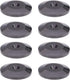 8 Pack Black 24K Nickel Plated Speaker Spikes Pads Mats, 5x25mm Isolation Stand Foot Cone Base