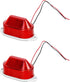QWORK Industrial Strobe Siren Alarm Light – AC110V - 120V Red, 110 dB Loud Sound, 2 Pack