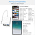 Lightning to SD Card Reader | 4 in 1 Memory Card Adapter for iPhone | USB Female OTG, Compatible with SD/TF Cards