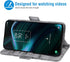 Asuwish Phone Case for TCL Stylus 5G 2022 with Marble Wallet Cover, Tempered Glass Screen Protector, Card Holder Slot