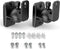 HomeMount Speaker Wall Mount Brackets, Surround Speaker Wall Mounts Kit, 2 Pack, Hold up to 8 lbs, Black