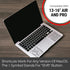 SYNERLOGIC Quick Reference Keyboard Shortcut Stickers for Mac OS (M/Intel) - 1 Set for MacBook Air/Pro/iMac/Mini (Clear)