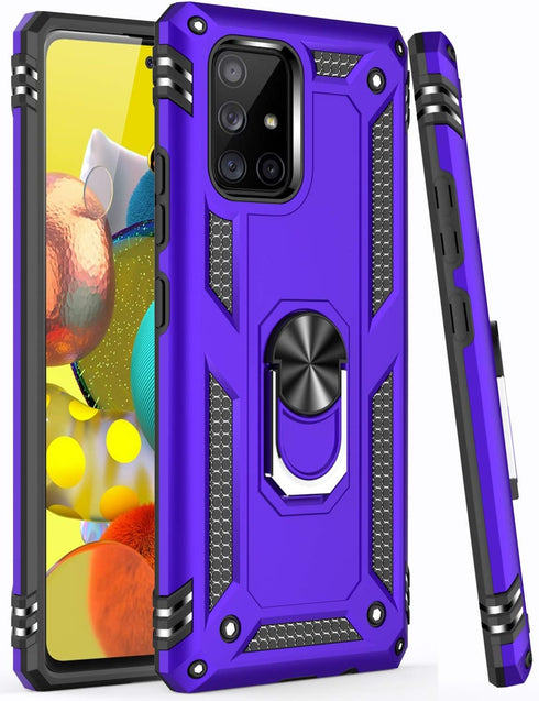 LUMARKE Case for Galaxy A51 5G with Screen Protector - Military Grade Protective Phone Cover with Magnetic Ring