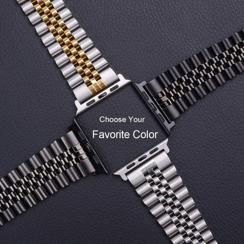 Wolait Stainless Steel Heavy Band for Apple Watch Ultra 2 | 49mm 46mm 45mm 44mm 42mm with Butterfly Clasp