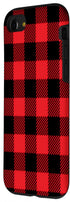 iPhone SE (2020) / 7 / 8 Red Black Buffalo Plaid Lumberjack Case