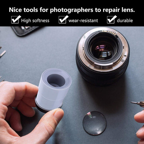 Hilitand 9pcs Camera DSLR Lens Repair Tools Set, 8-83mm Lenses Removal Rubber Accessories for Photographers