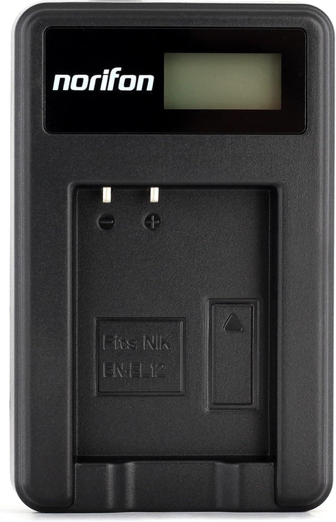 EN-EL12 LCD USB Charger for Nikon Coolpix AW130, AW100, AW120, AW110, S6200, S6300, S8100, S8200, S9100, S9300, S9500,