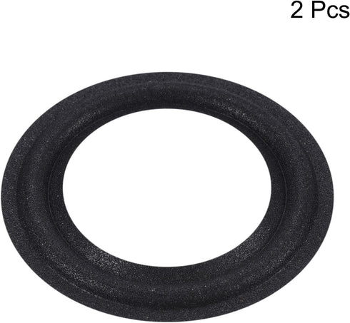 MECCANIXITY Rubber Speaker Foam Edge Surround Rings 3 Inch for Subwoofer Replacement Parts, 2 Pcs
