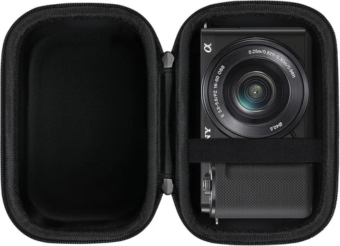Canboc Carrying Case for Sony Alpha ZV-E10/ZV-E10L APS-C Interchangeable Lens Mirrorless Digital Camera, Black