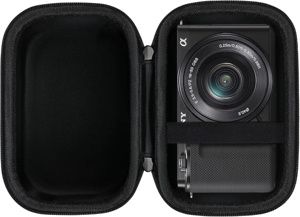 Canboc Carrying Case for Sony Alpha ZV-E10/ZV-E10L APS-C Interchangeable Lens Mirrorless Digital Camera, Black