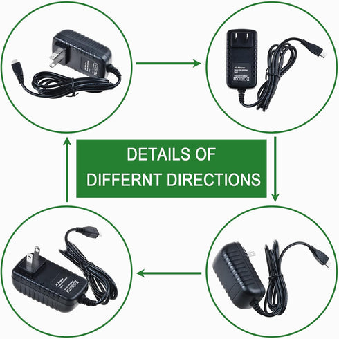 Dysead Q2n AC DC Adapter Charger for Zoom Handy Video Recorder Power Supply