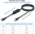 3.3FT/1M,Inline Itramax USB On Off Switch Cable,USB Extension Cable Support Data and Power Power Switch,Male to Female