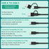 Multi Charging Cable 3Pack-6ft, Multi USB Cable Braided 6 in 1 Multiple Phone Charger Cable Universal USB A/C Charging Cable to Lightning/Type C/Micro USB Port for Cell Phone (Gray,Black,Red)