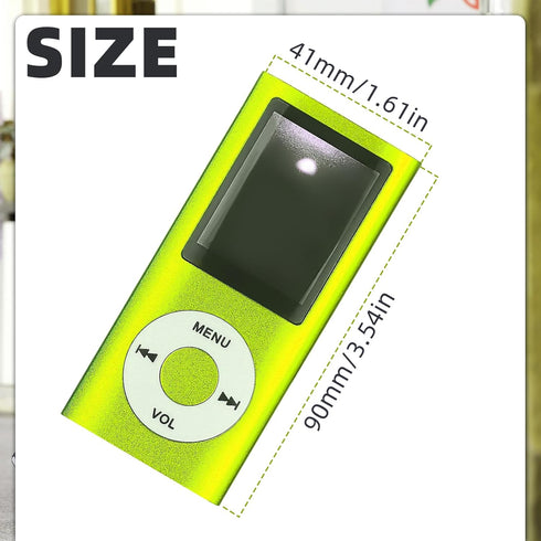 Flylin MP3 MP3 Player,1.8 Inch Player,Portable Multifunctional Digital Music LCD Music-Player with Earphone,Build