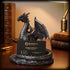Relaxweex 5.78 4.25 6 Inch Gothic Dragon Cell Phone Holder Resin Gothic Standing Guardian Dragon Cell Phone Stand