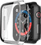 Misxi 2 Pack PC Case with Tempered Glass Screen Protector for Apple Watch SE 2 (2024) and Series 4-6, 40mm