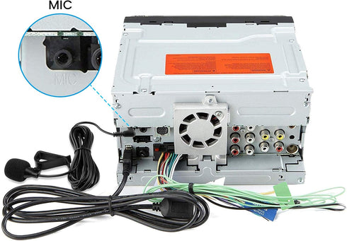 weishan Pionee Microphone for Car Radio - 2.5mm External Mic Replacement for Pioneer Bluetooth Enabled Stereo
