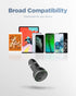 Galvanox Dual iPhone Car Charger, 2X Fast Charging Ports with 2X USB-C to Lightning Cables for iPhone 11/12/13/14 Pro