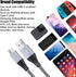 Costyle 10ft USB C Cable 5 Pack - Braided Fast Charging Type C to A for Samsung Galaxy S20, S10e, Note 10 & More.