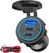 USB C Car Charger Socket, 58W Dual 20W PD3.0 USB-C and 18W QC3.0 Car USB Port with Power Switch