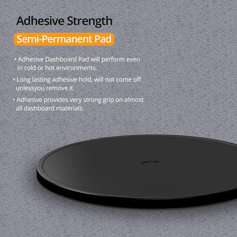 iOttie Adhesive Dashboard Pad for Car Mounts, Black, 3.1"L