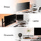 Fenge Computer Monitor Riser Stand with Drawer for 2 or 3 Monitors, Adjustable Length and Angle Desktop Laptop Stand,