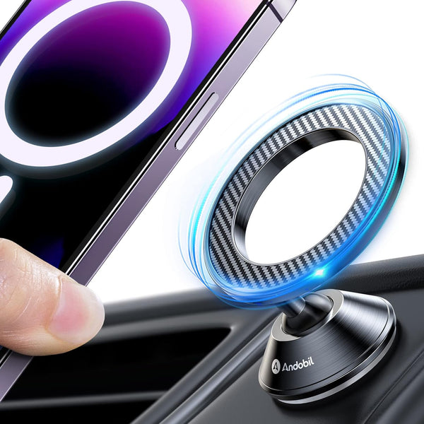 andobil MagSafe Car Mount, 20 Strongest Magnets, Upgraded 3M Adhesive, Dashboard Magnetic Phone Holder
