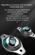 True Wireless Earbuds Model 45, 2024 Bluetooth 5.3 Waterproof Earbuds with Touch Control, Built-in Mic, IP7 Display