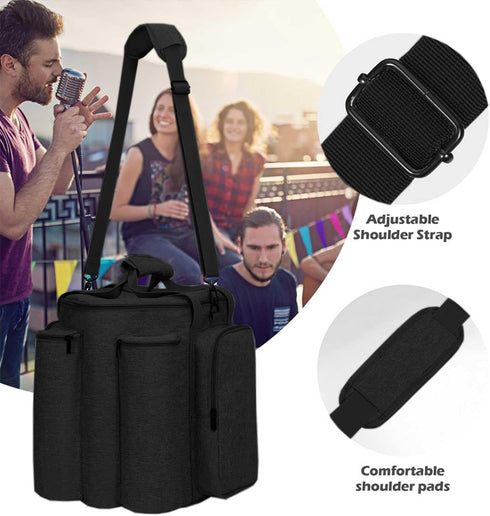 Portable Cover Carrying Case Bag for Bose S1 Pro Portable Bluetooth Speaker, Black