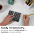 Macally Bluetooth Number Pad for Laptop, Slim Aluminum Design, Rechargeable Wireless Numeric Keypad for Mac, PC